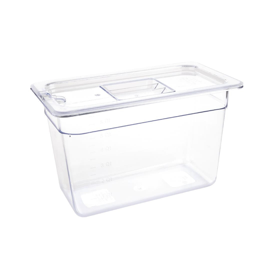Vogue Polycarbonate 1/3 Gastronorm Container 200mm Clear U235