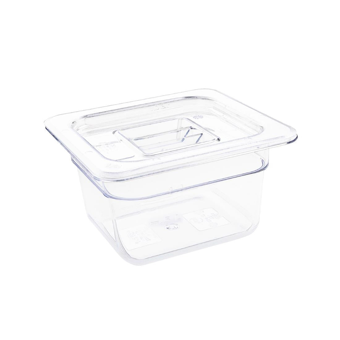 Vogue Polycarbonate 1/6 Gastronorm Container 100mm Clear U240