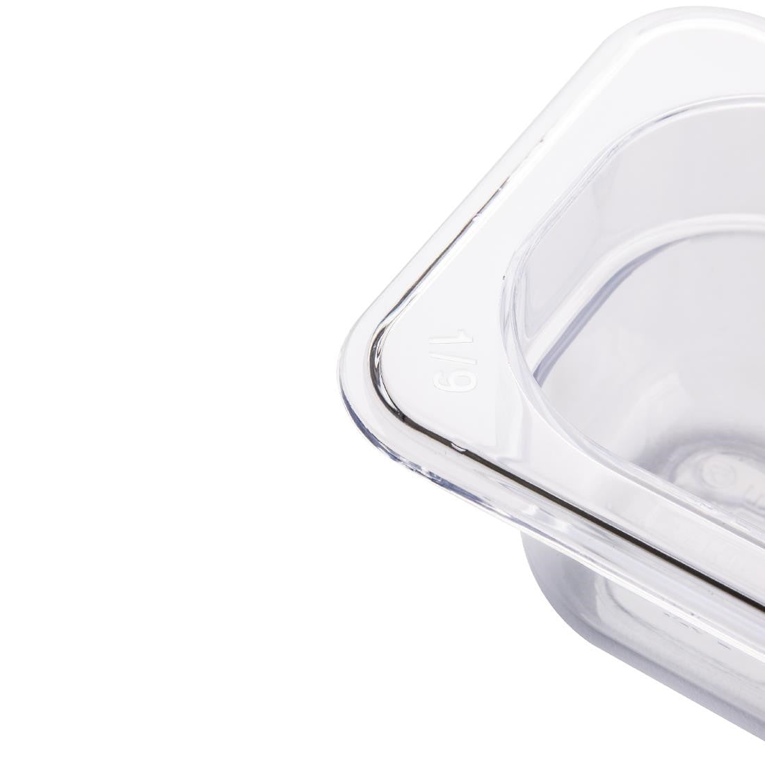 Vogue Polycarbonate 1/9 Gastronorm Container 65mm Clear U242