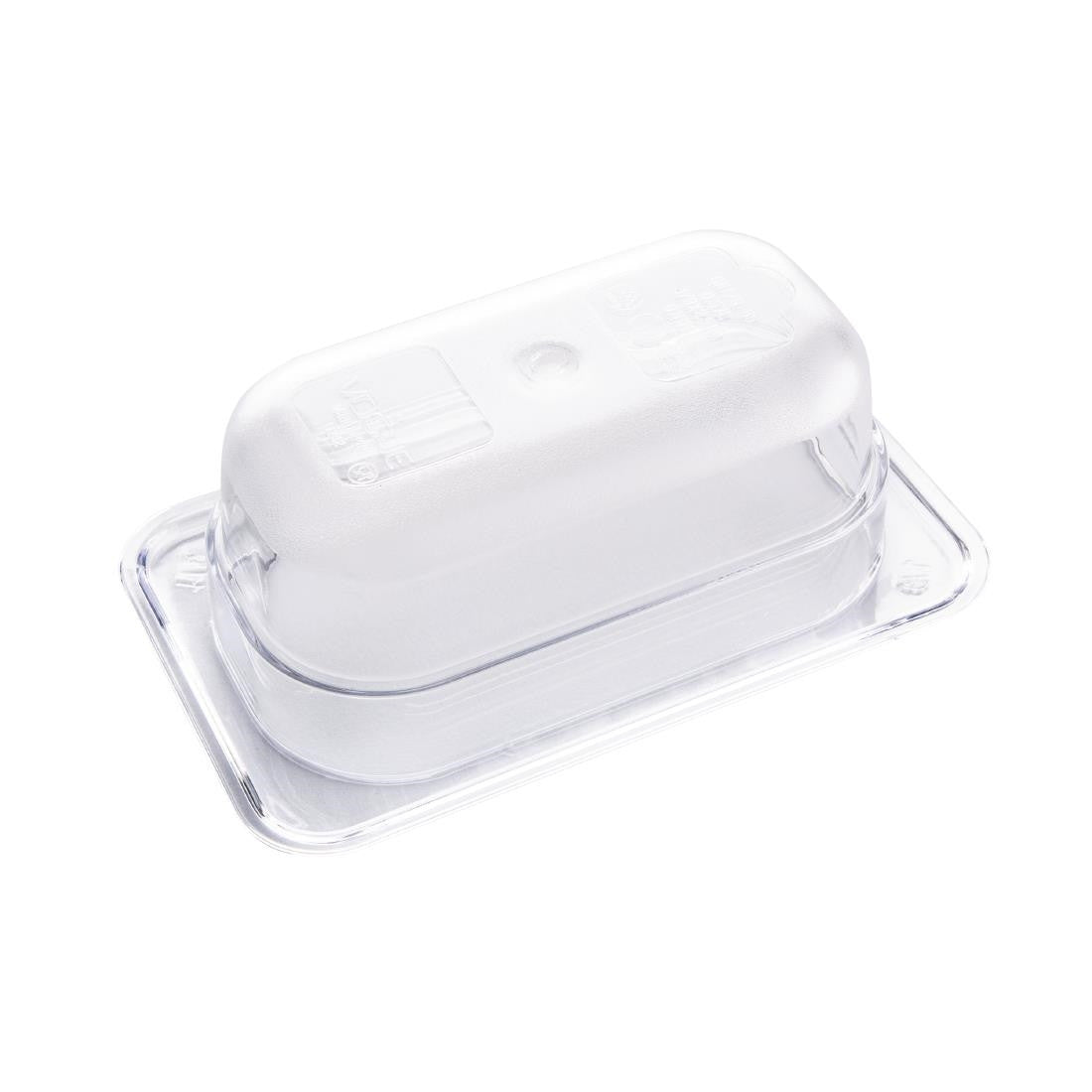Vogue Polycarbonate 1/9 Gastronorm Container 65mm Clear U242