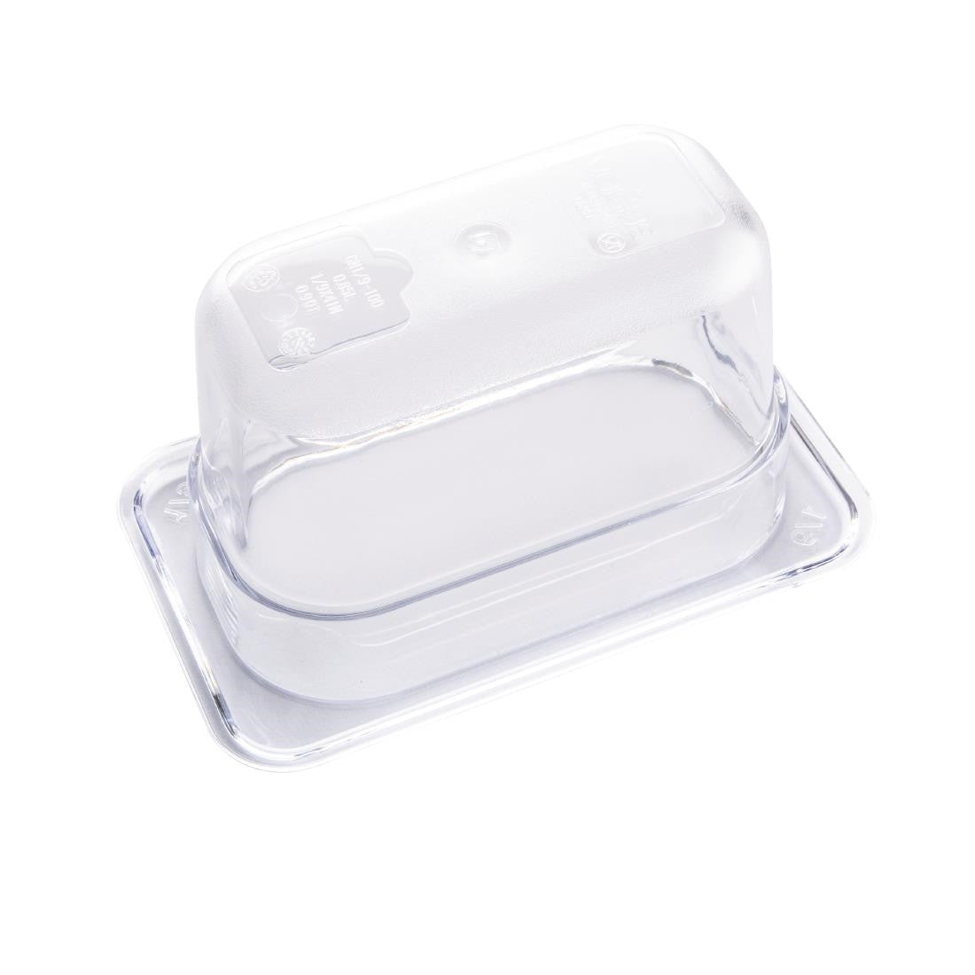 Vogue Polycarbonate 1/9 Gastronorm Container 100mm Clear U243