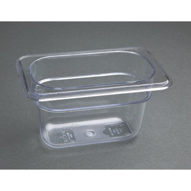 Vogue Polycarbonate 1/9 Gastronorm Container 100mm Clear U243