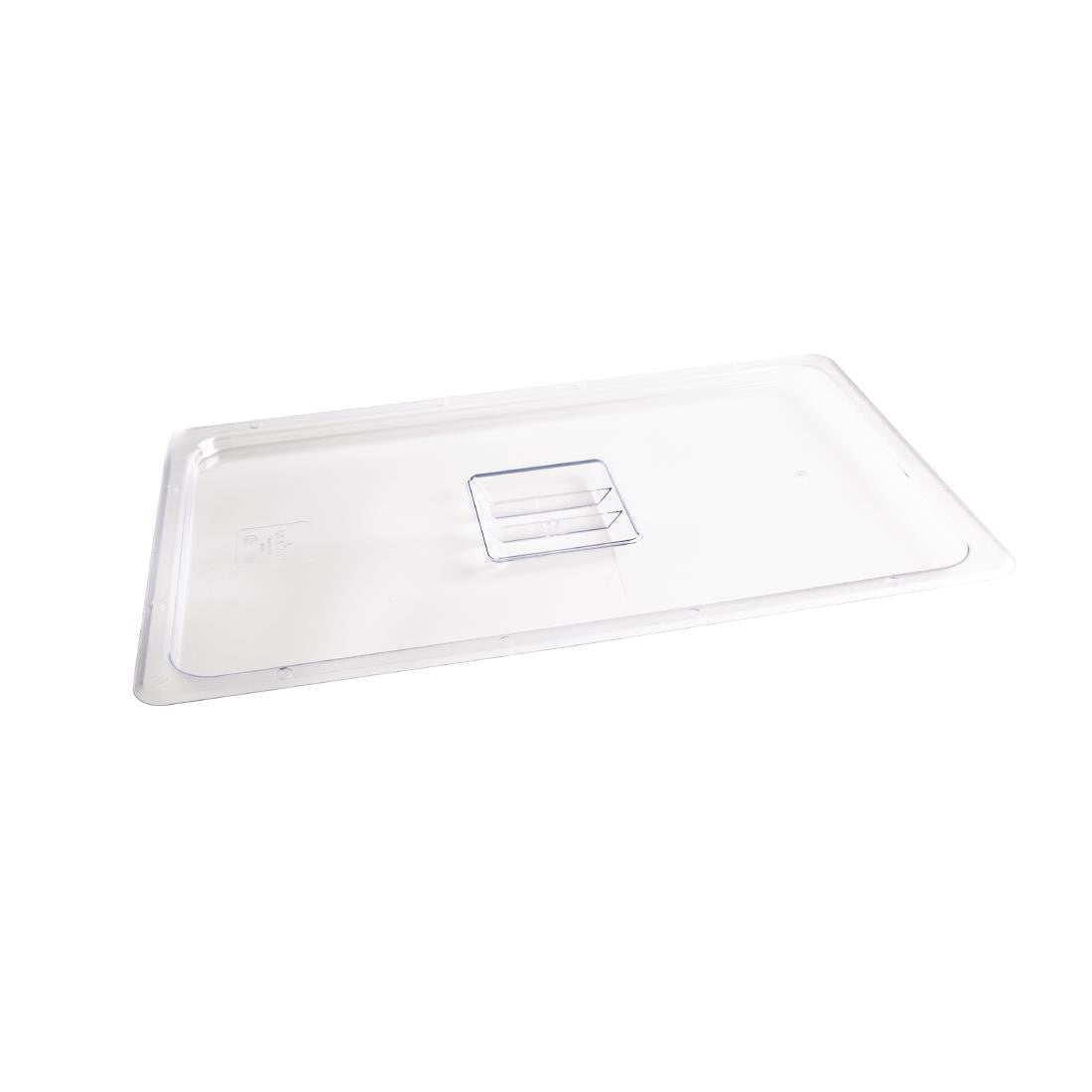 Vogue Polycarbonate 1/1 Gastronorm Lid Clear U244