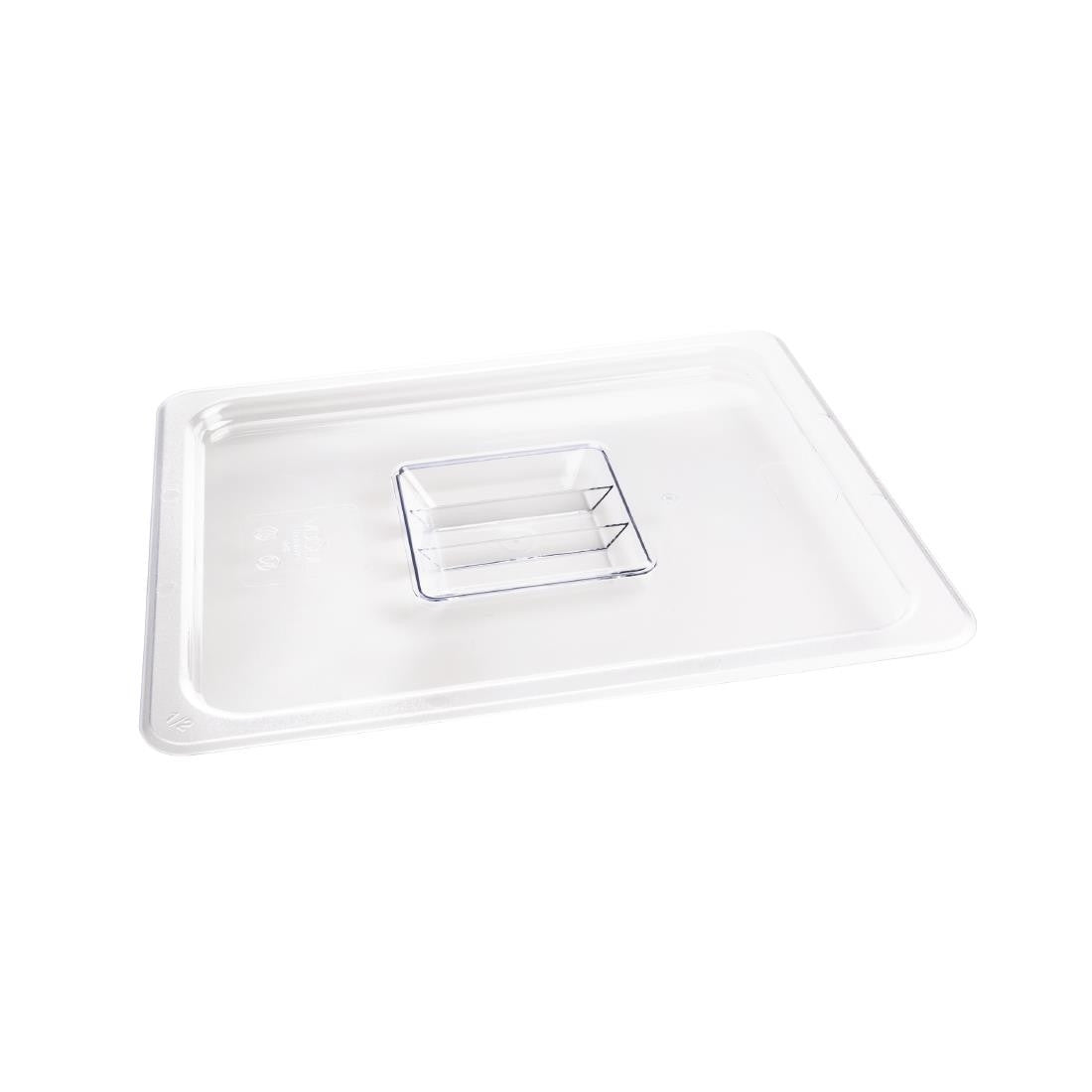 Vogue Polycarbonate 1/2 Gastronorm Lid Clear U245