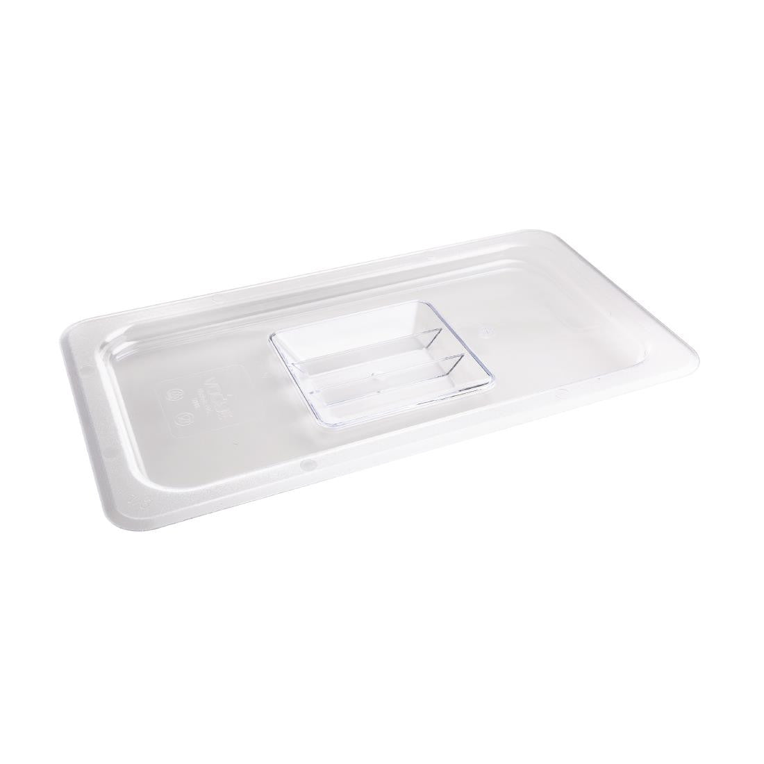 Vogue Polycarbonate 1/3 Gastronorm Lid Clear U246