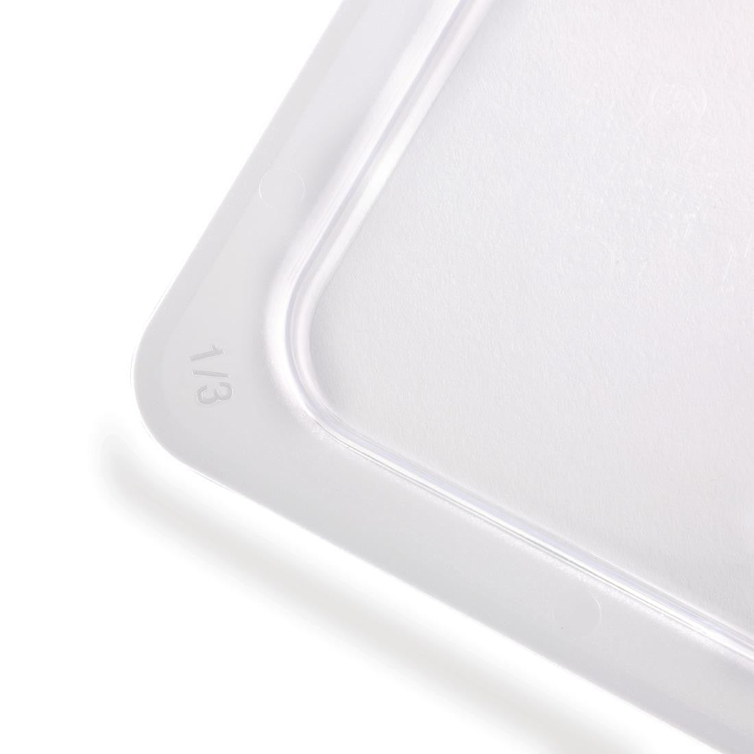 Vogue Polycarbonate 1/3 Gastronorm Lid Clear U246