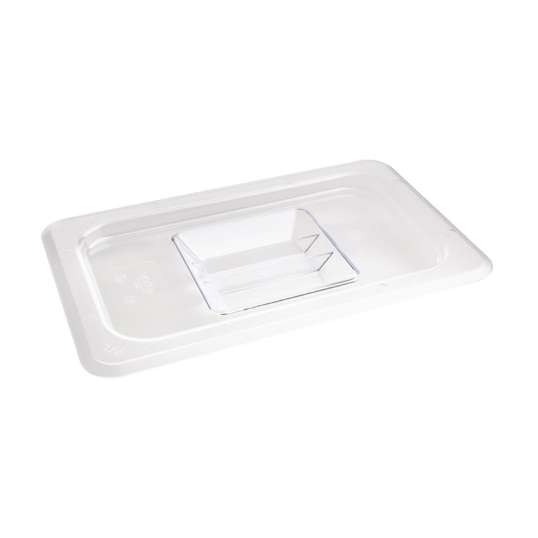 Vogue Polycarbonate 1/4 Gastronorm Lid Clear U247