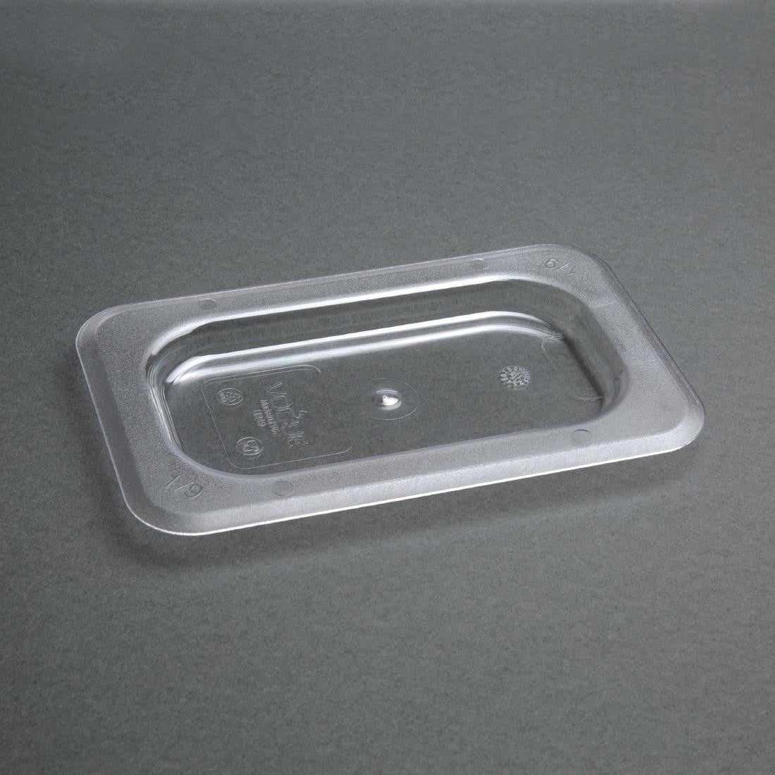 Vogue Polycarbonate 1/9 Gastronorm Lid Clear U249