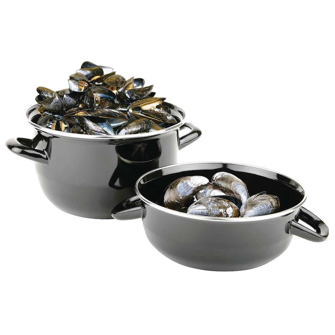 Olympia Mussel Pot Enamel Large U264
