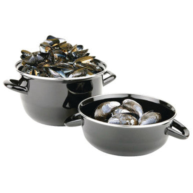 Olympia Mussel Pot Enamel Large U264