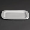 Olympia Whiteware Rounded Rectangular Plates 230mm 12 Pack U805