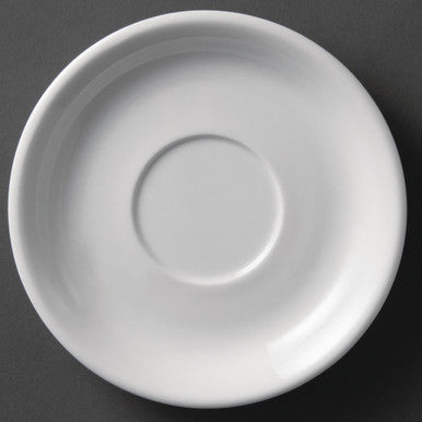Olympia Whiteware Cappuccino Saucers 180mm 12 Pack U828
