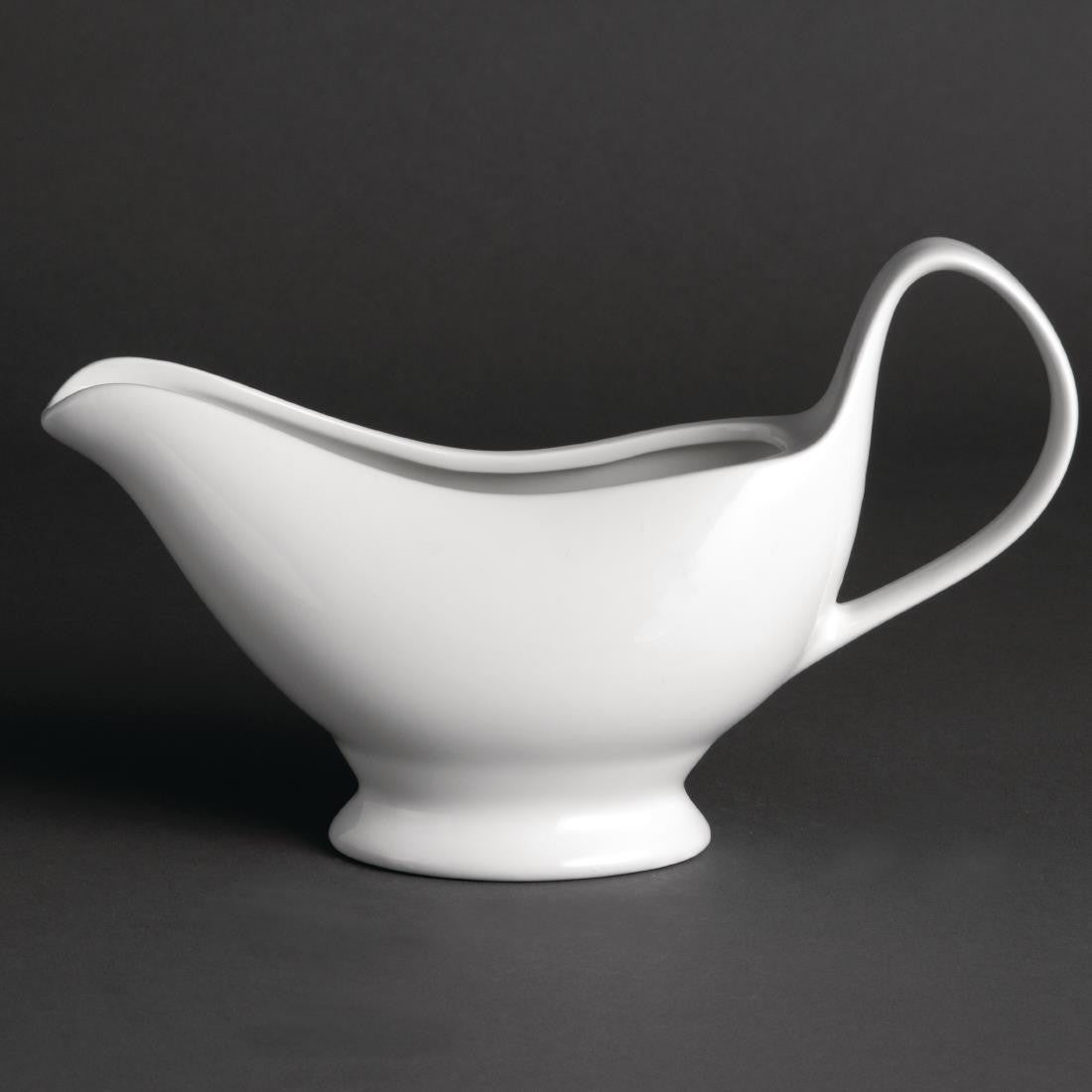 Olympia Whiteware Gravy Boats 340ml 12oz 6 Pack U831