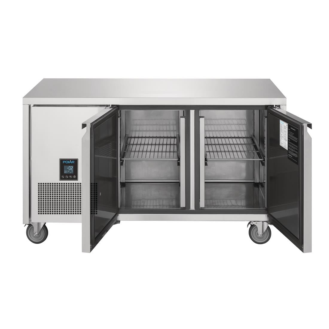 Polar U-Series Premium Double Door Counter Fridge 267Ltr UA005