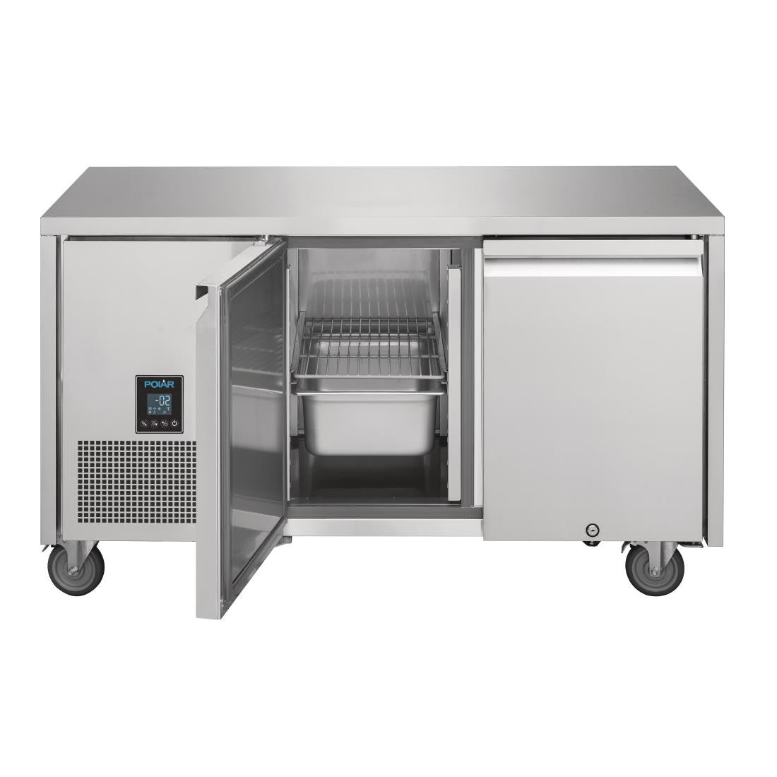 Polar U-Series Premium Double Door Counter Fridge 267Ltr UA005