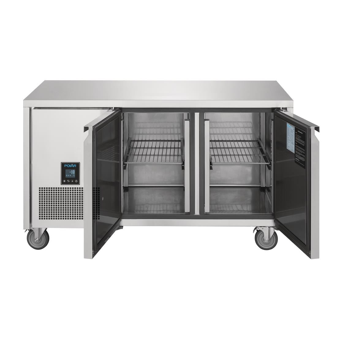 Polar U-Series Premium Double Door Counter Freezer 267tr UA006