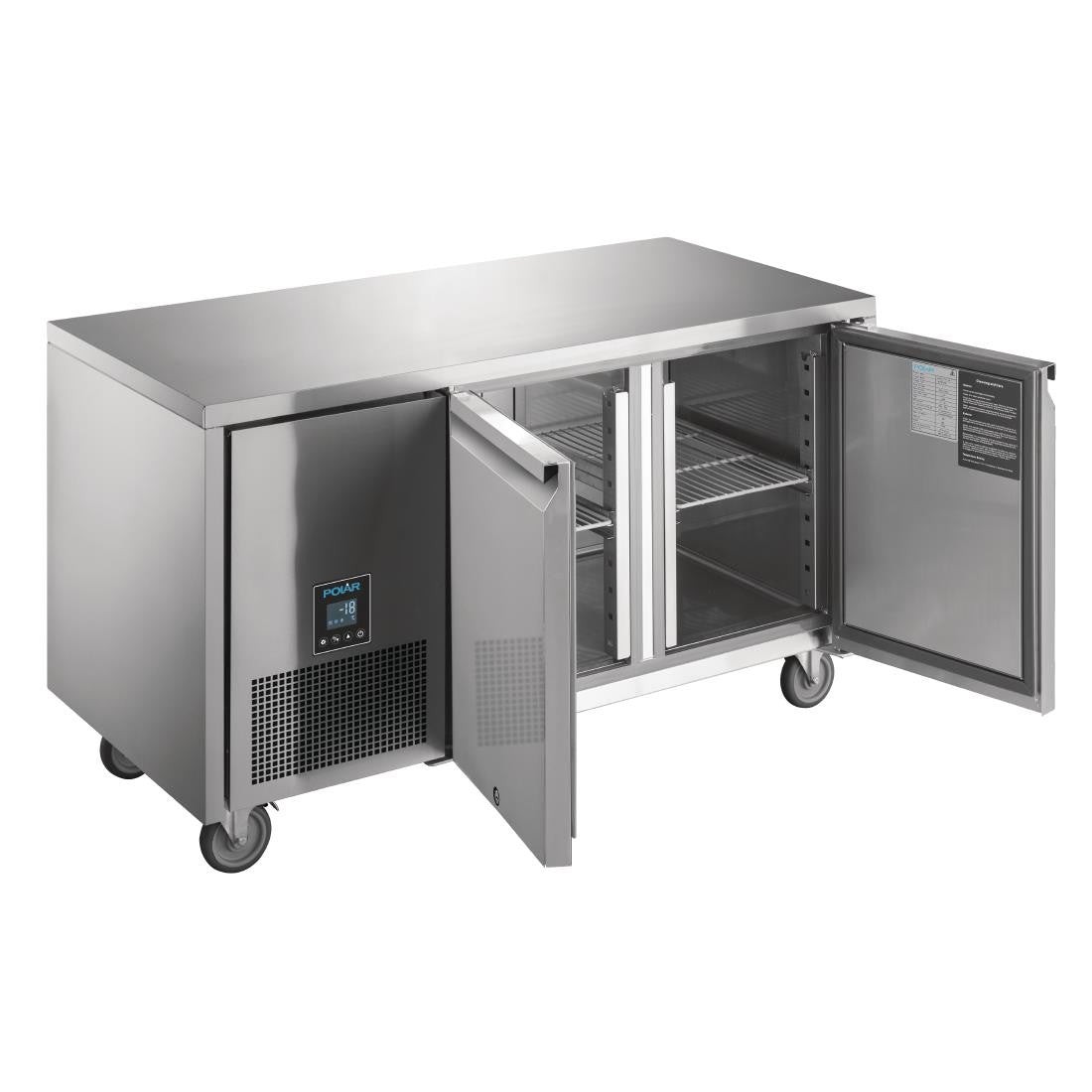 Polar U-Series Premium Double Door Counter Freezer 267tr UA006
