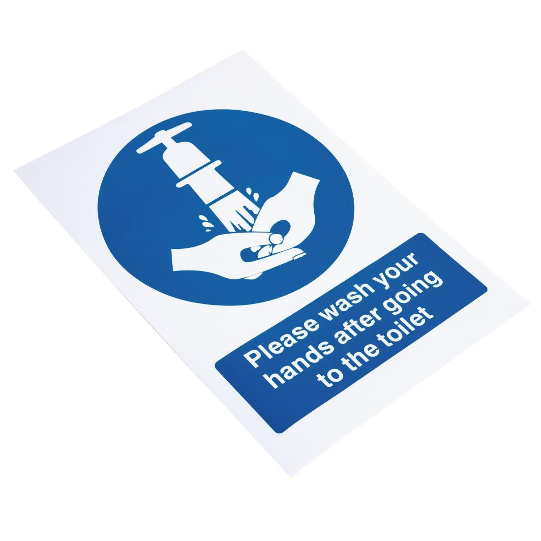 Vogue Toilet Wash Hands Sign W188