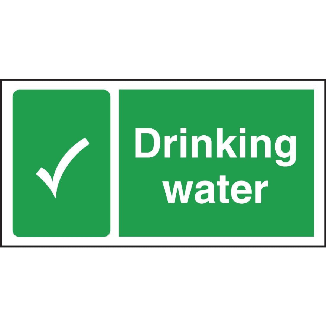 Vogue Drinking Water Sign W194