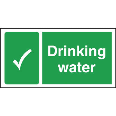 Vogue Drinking Water Sign W194