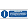 Vogue Deep Fat Fryer Safety Sign W198