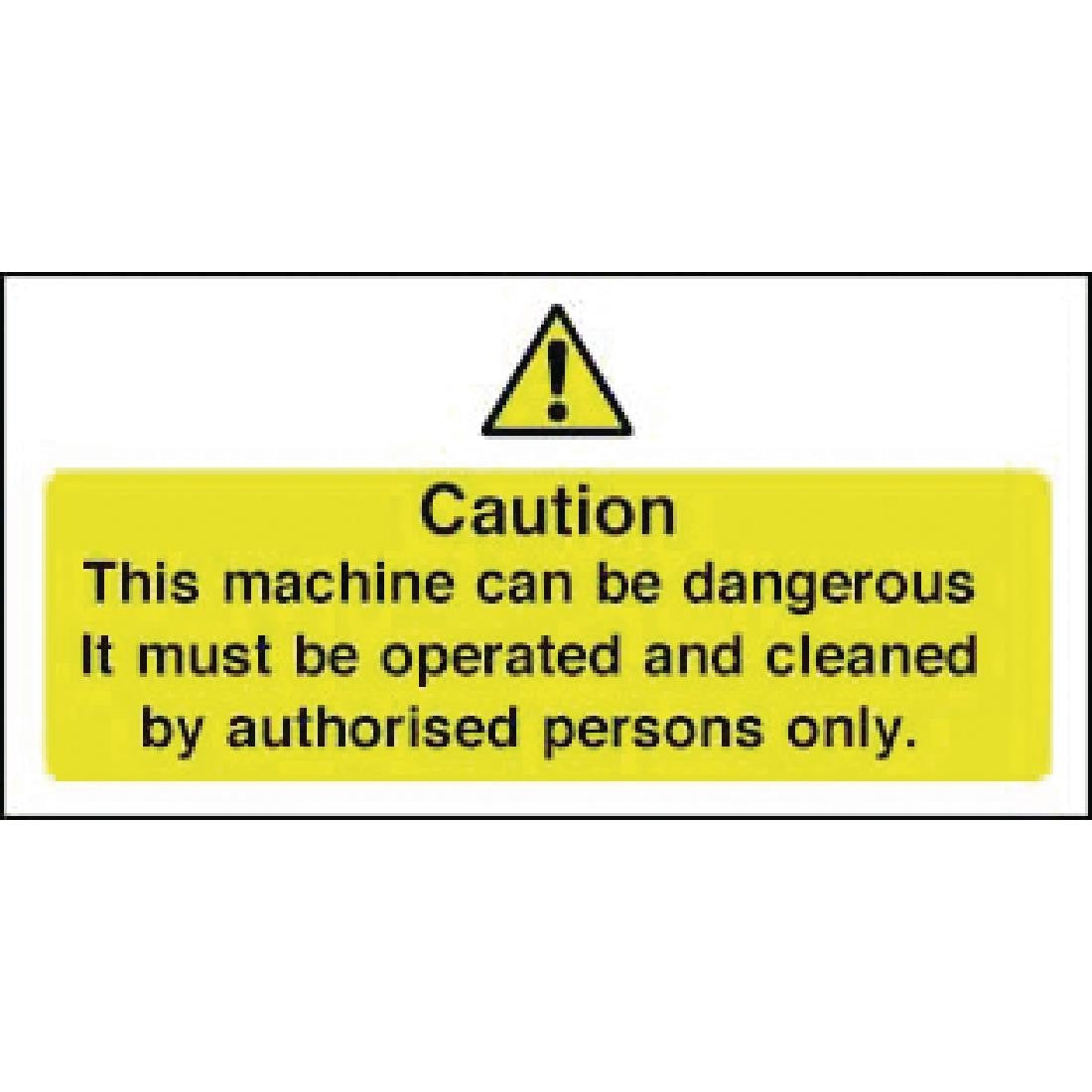 Vogue Dangerous Machine Sign W298