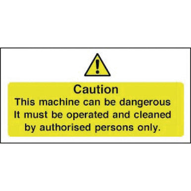 Vogue Dangerous Machine Sign W298