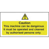 Vogue Dangerous Machine Sign W298