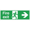 Fire Exit Sign Arrow Right W302