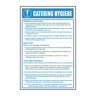 Vogue Catering Hygiene Guidelines Sign W361