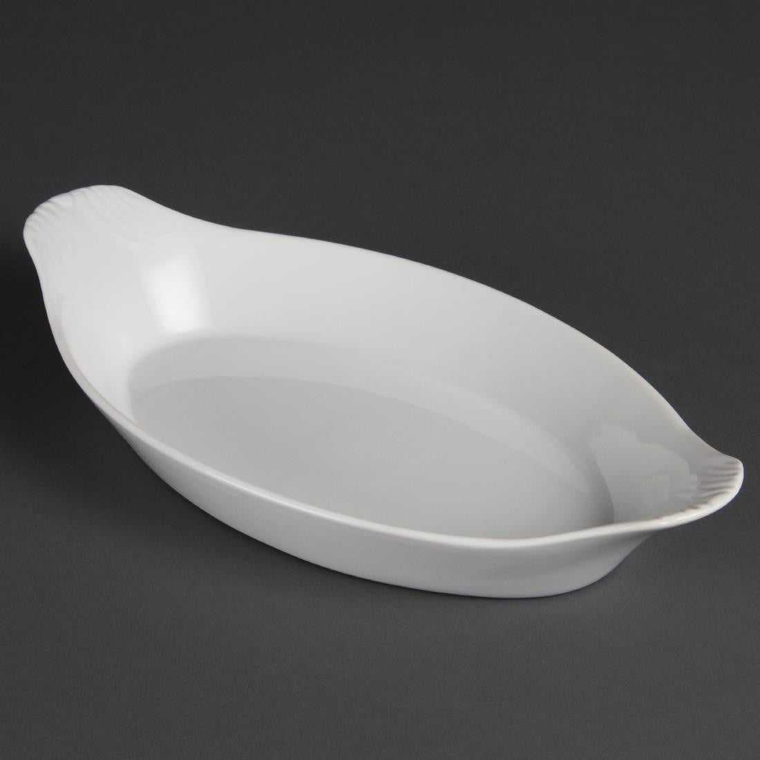 Olympia Whiteware Oval Eared Dishes 289mm 6 Pack W411