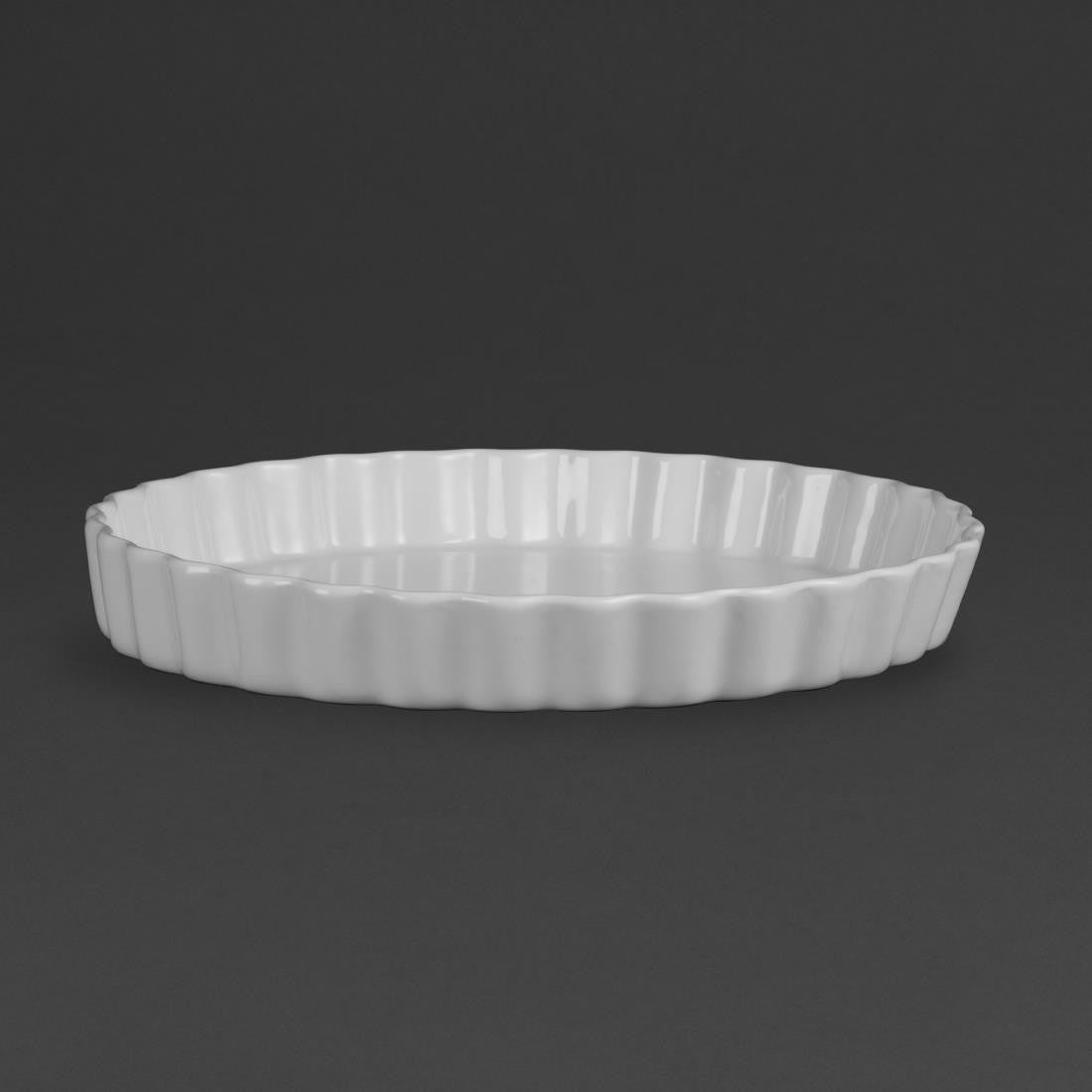 Olympia Whiteware Flan Dishes 297mm 6 Pack W416
