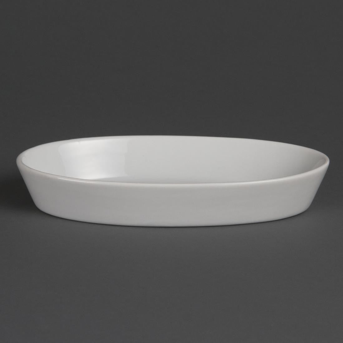 Olympia Whiteware Oval Sole Dishes 195x 110mm 6 Pack W418