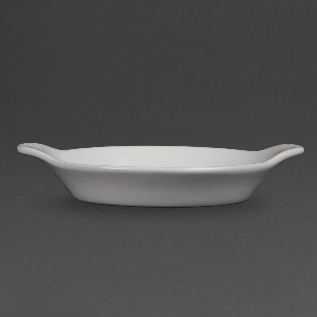 Olympia Whiteware Round Eared Dishes 170 x 140mm 6 Pack W439