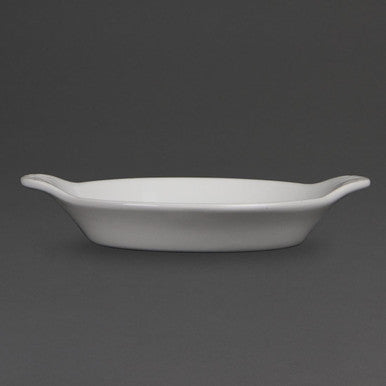 Olympia Whiteware Round Eared Dishes 170 x 140mm 6 Pack W439