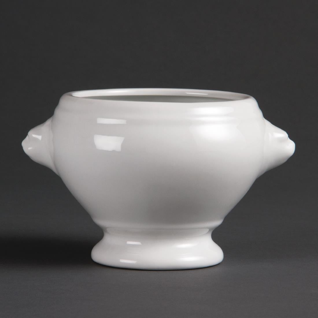 Olympia Whiteware Lion Head Soup Bowls 475ml 16.5oz 6 Pack W442