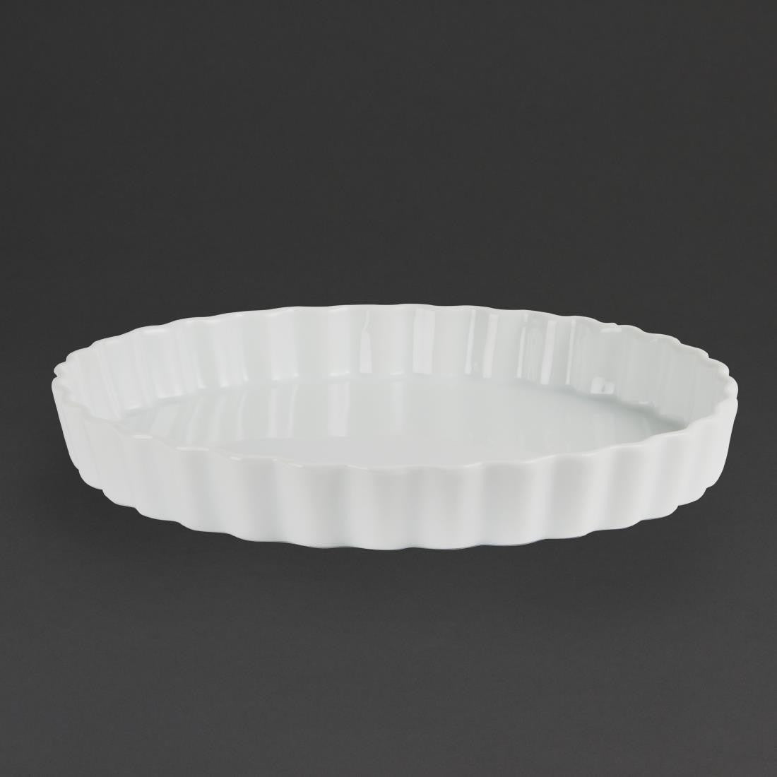 Olympia Whiteware Flan Dishes 265mm 6 Pack W449