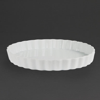 Olympia Whiteware Flan Dishes 265mm 6 Pack W449