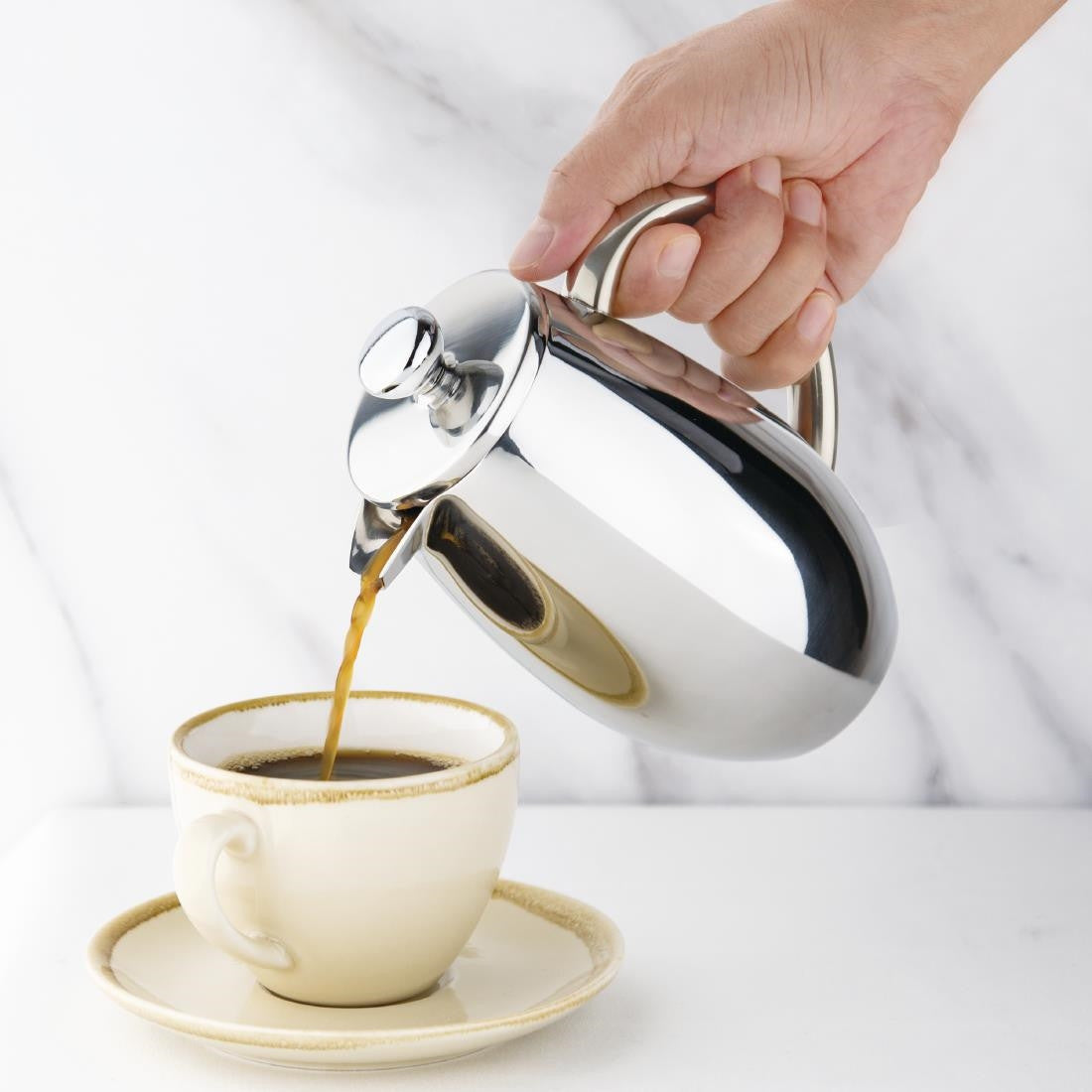 Olympia Insulated Stainless Steel Cafetiere 3 Cup W836