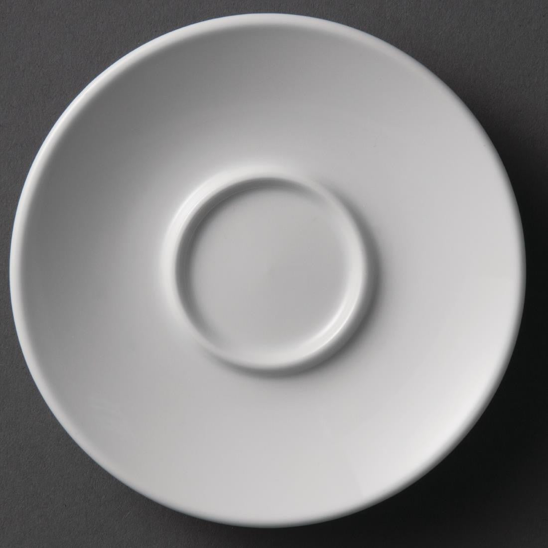 Olympia Whiteware Espresso Saucers 120mm 12 Pack Y112