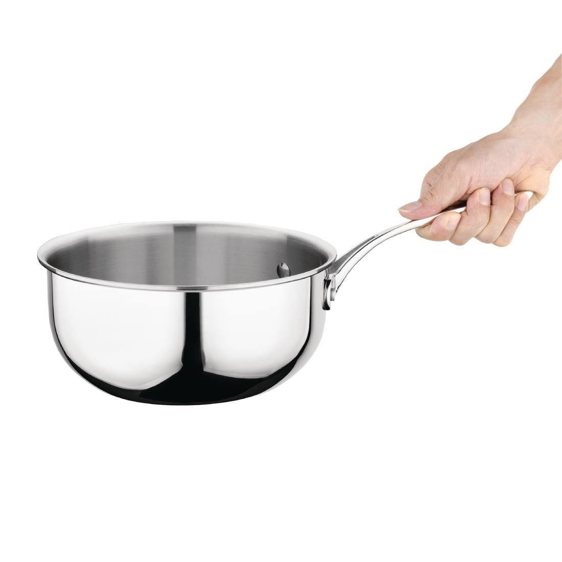 Vogue Tri Wall Flared Sauté Pan 200mm Y240