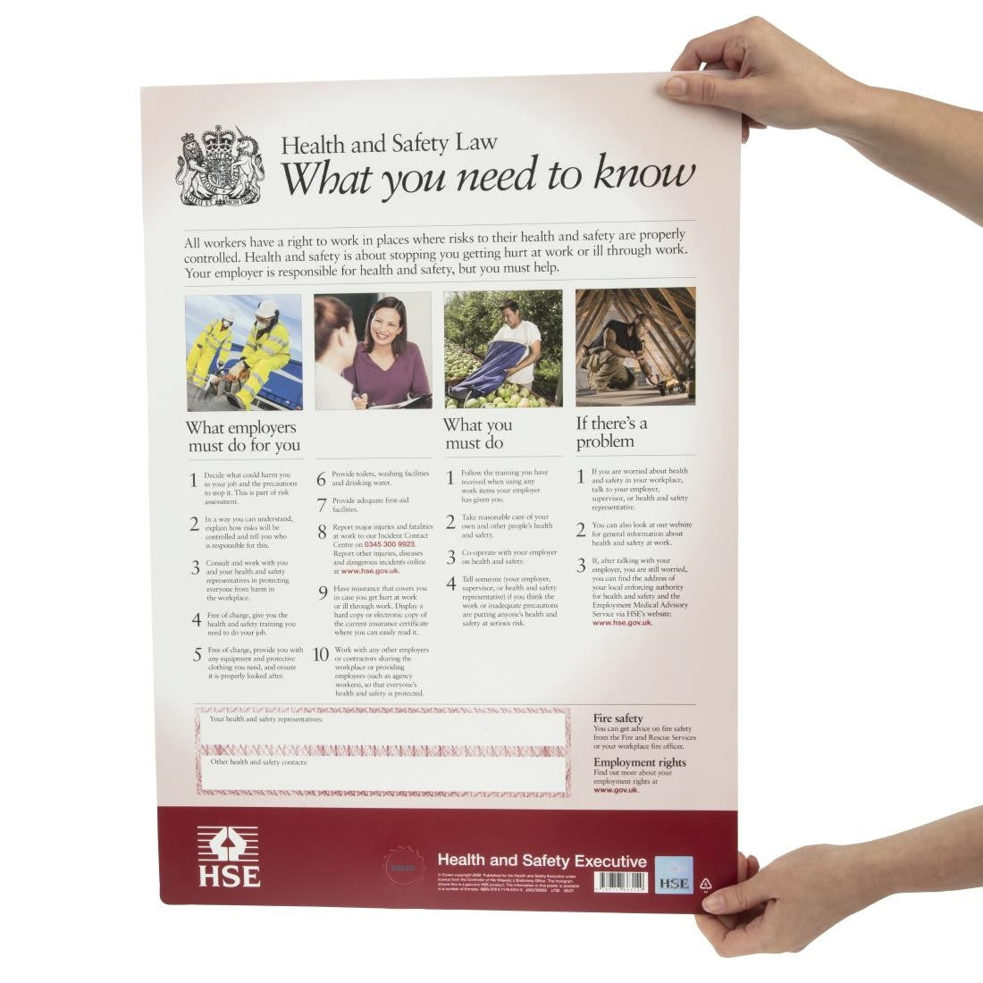 Health & Safety Law Poster A2 Y925